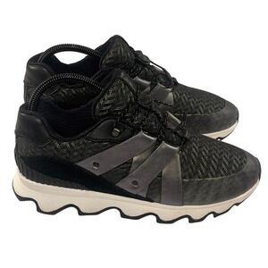 SOREL Kinetic‎ Speed Trainers Womens 8.5 Black Fashion Athletic Shoes Sneakers